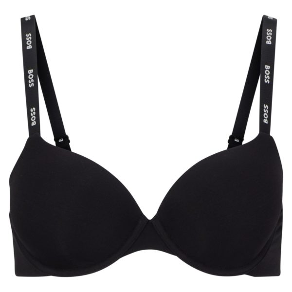 Soutien-gorge à armatures avec bretelles logotées ajustables en jersey stretch – Hugo Boss