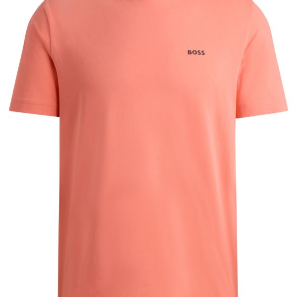 T-shirt Regular en coton stretch avec logo contrastant – Hugo Boss