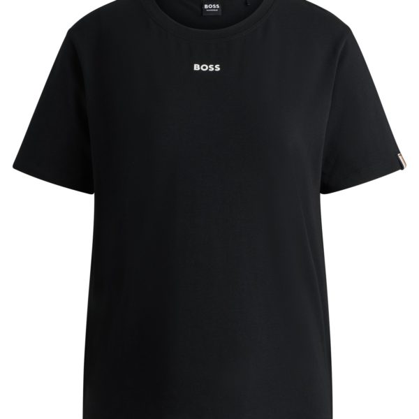 T-shirt de pyjama en jersey de coton stretch à logo imprimé – Hugo Boss