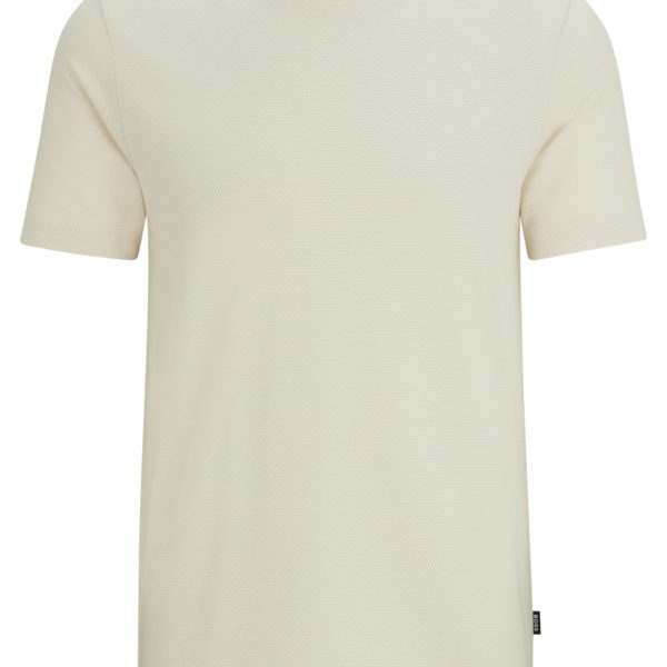 T-shirt en coton mélangé à la structure jacquard effet bulle – Hugo Boss