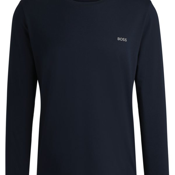 T-shirt en coton stretch à logo brodé – Hugo Boss