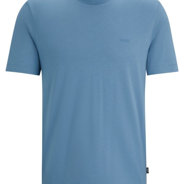 T-shirt en jersey de coton avec détail logoté – Hugo Boss