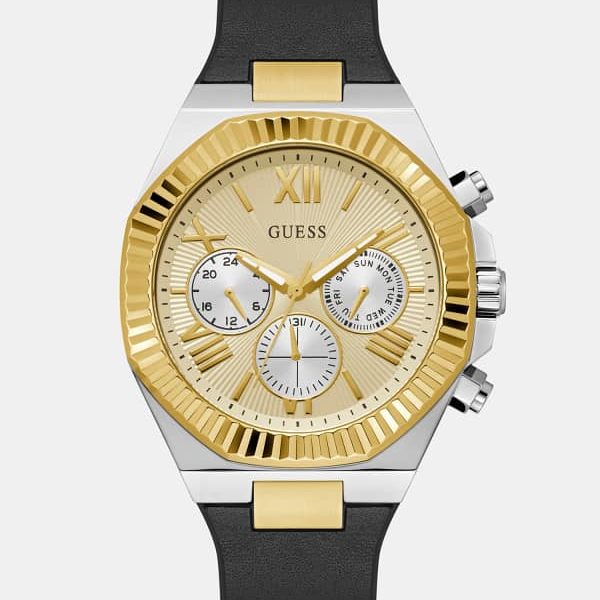 Montre Multifonction En Cuir Véritable – Guess