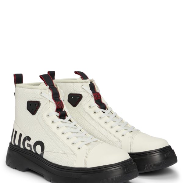 Bottines à lacets avec logo brillant – Hugo Boss