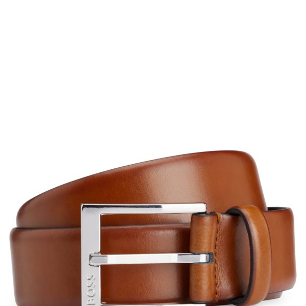 Ceinture confectionnée en Italie avec boucle logotée – Hugo Boss