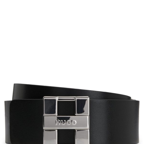 Ceinture réversible en cuir italien avec boucle logotée – Hugo Boss