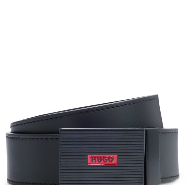 Ceinture réversible en cuir italien avec boucle plate – Hugo Boss