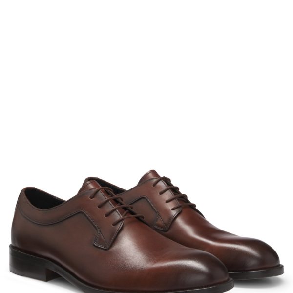 Chaussures derby en cuir avec semelle flexible – Hugo Boss
