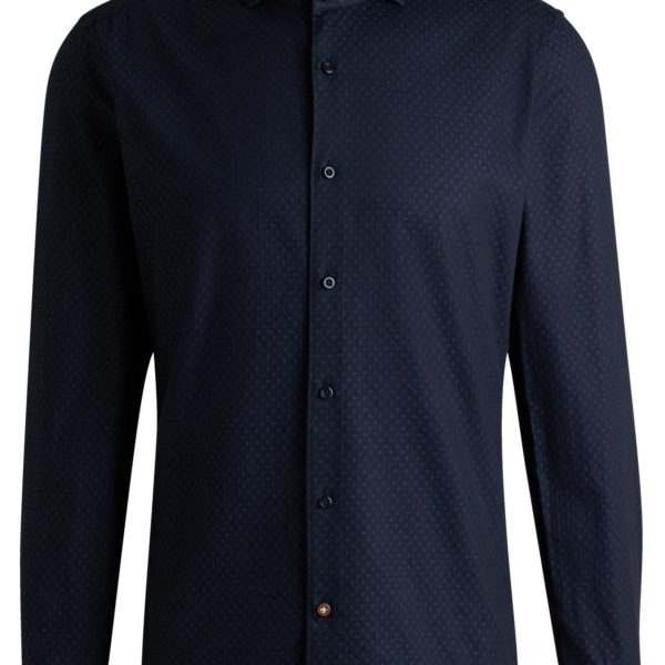 Chemise Casual en coton structuré à motif – Hugo Boss