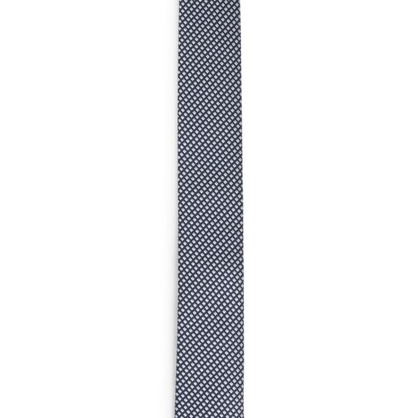 Cravate en jacquard de soie mélangée à motif géométrique – Hugo Boss