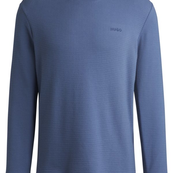 Haut de pyjama en coton mélangé avec logo brodé – Hugo Boss