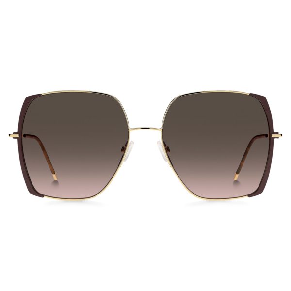 Lunettes de soleil en acier marron et doré – Hugo Boss
