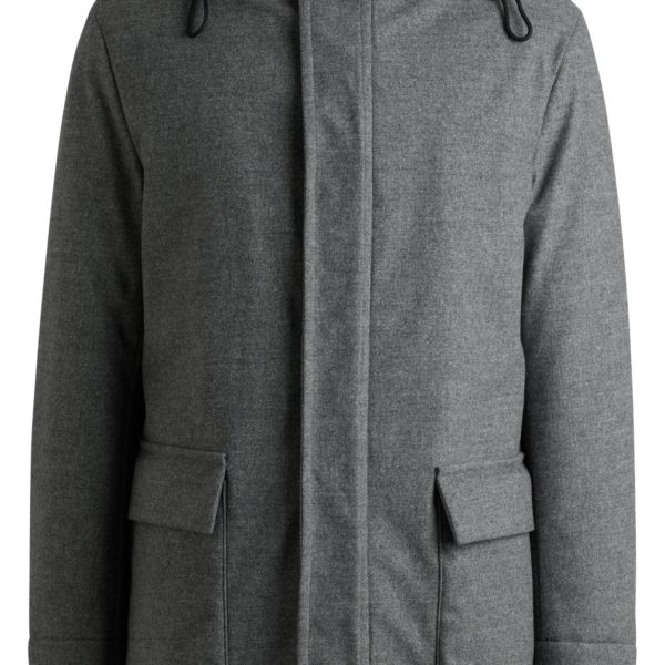 Manteau Regular déperlant en flanelle stretch – Hugo Boss