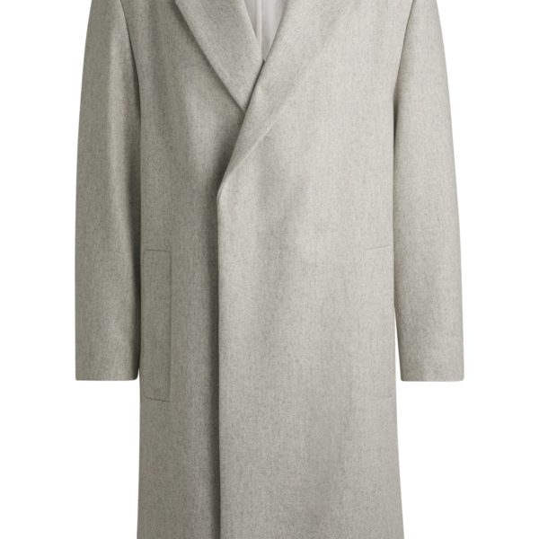 Manteau Relaxed en laine mélangée chinée – Hugo Boss