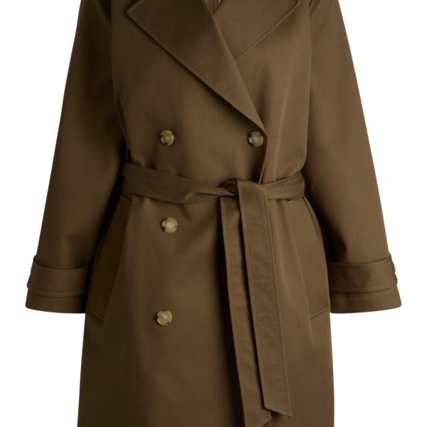Manteau croisé en coton déperlant – Hugo Boss
