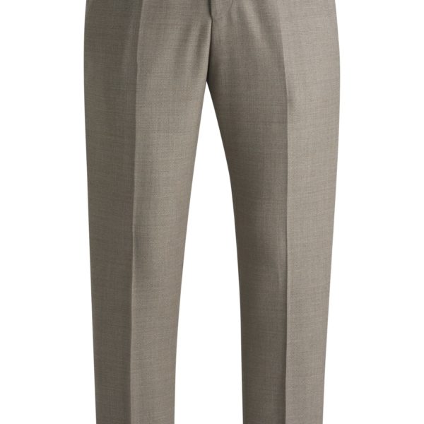 Pantalon Slim en laine vierge à micro motif – Hugo Boss