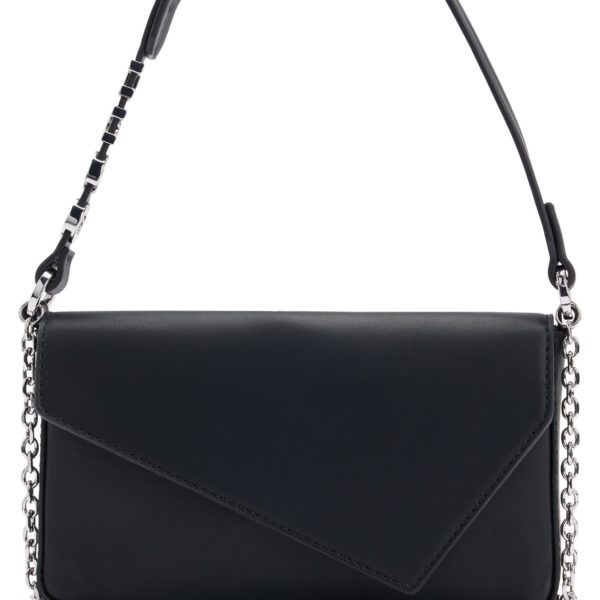 Pochette en similicuir avec poignée supérieure en métal logoté – Hugo Boss
