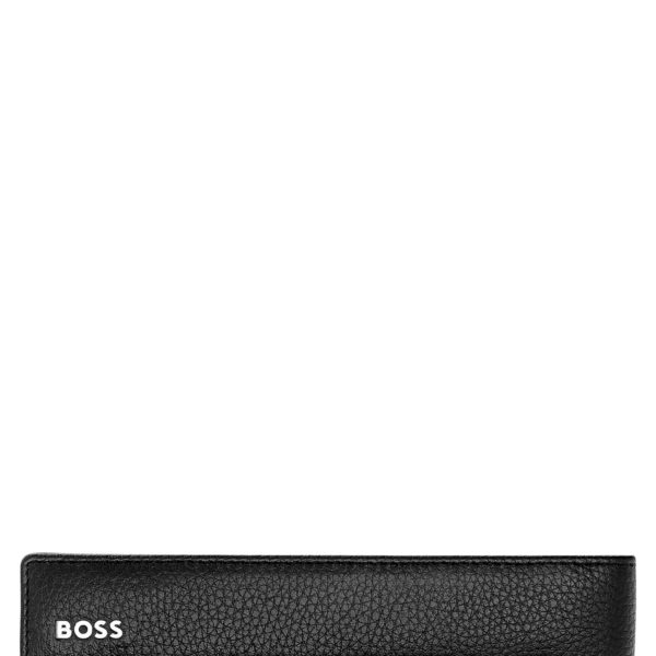 Pochette pour stylo en cuir grainé noir – Hugo Boss