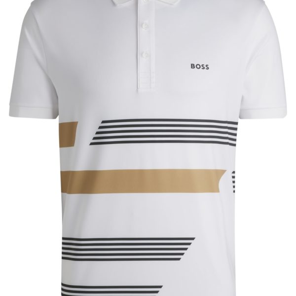 Polo Paddy en jersey stretch à rayures – Hugo Boss