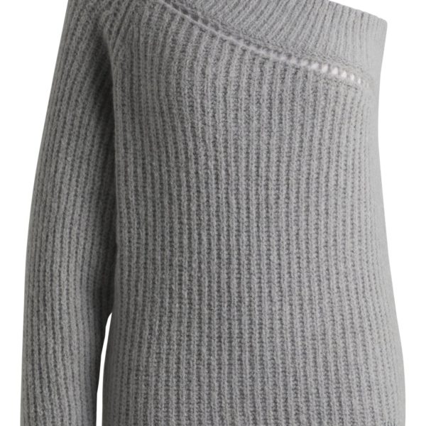 Pull Regular à épaules asymétriques et structure en maille – Hugo Boss