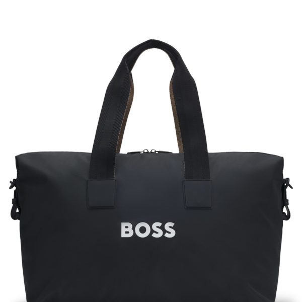 Sac de voyage à logo contrastant et bandoulière amovible – Hugo Boss