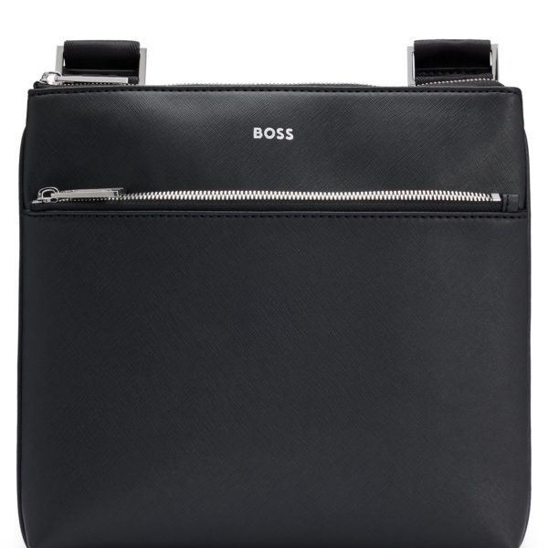 Sac enveloppe avec fermeture éclair et logo – Hugo Boss