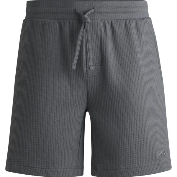 Short de pyjama gaufré avec logo brodé – Hugo Boss