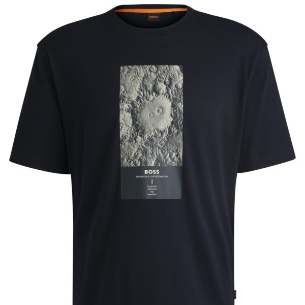 T-shirt Relaxed en jersey de coton avec motif de la saison – Hugo Boss