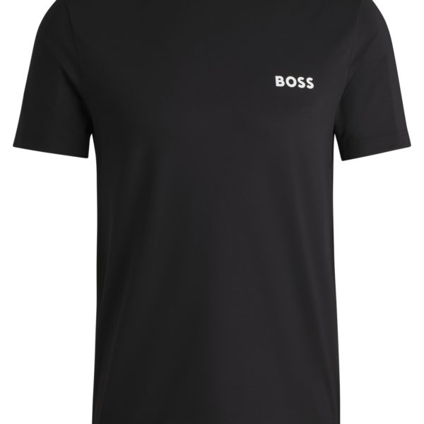 T-shirt au style actif en piqué aux propriétés d’évacuation de l’humidité – Hugo Boss