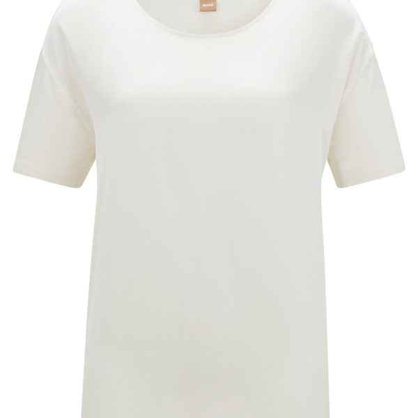 T-shirt Regular avec soie stretch sur le devant – Hugo Boss
