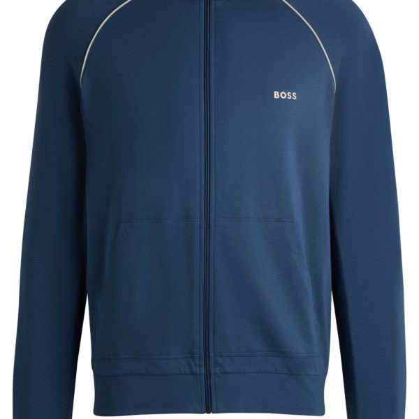 Veste Regular en jersey de coton stretch à logo brodé – Hugo Boss