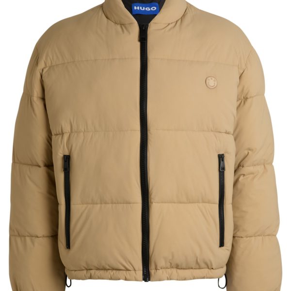 Veste Slim déperlante avec badge logoté – Hugo Boss