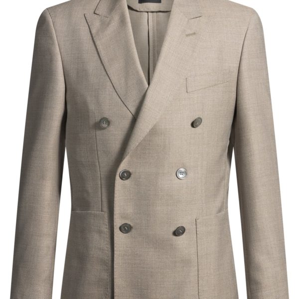 Veste Slim en laine vierge à motif – Hugo Boss