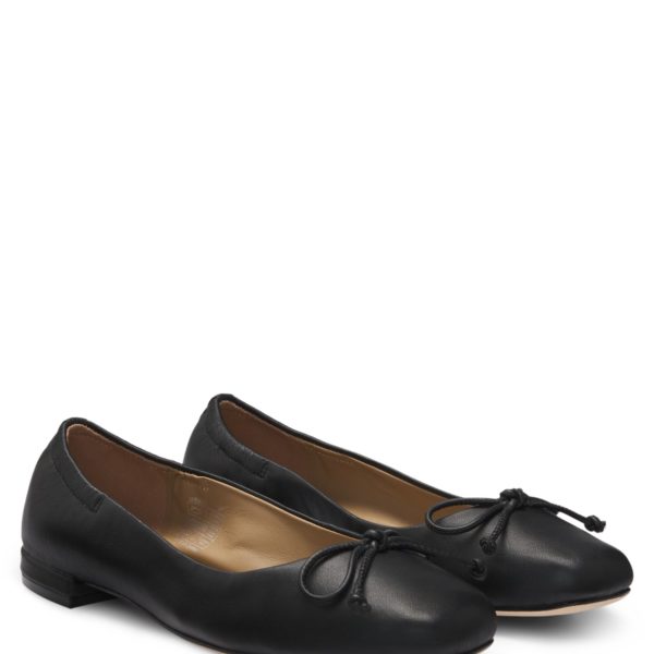 Ballerines en cuir nappa dotées d’une tige froncée – Hugo Boss