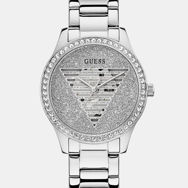 Montre Analogique Avec Détail Logo Triangle – Guess