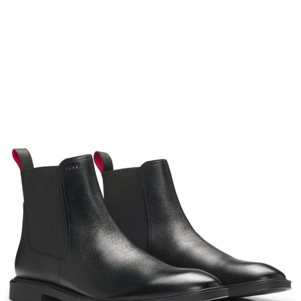 Bottines en cuir à empiècements latéraux préformés – Hugo Boss