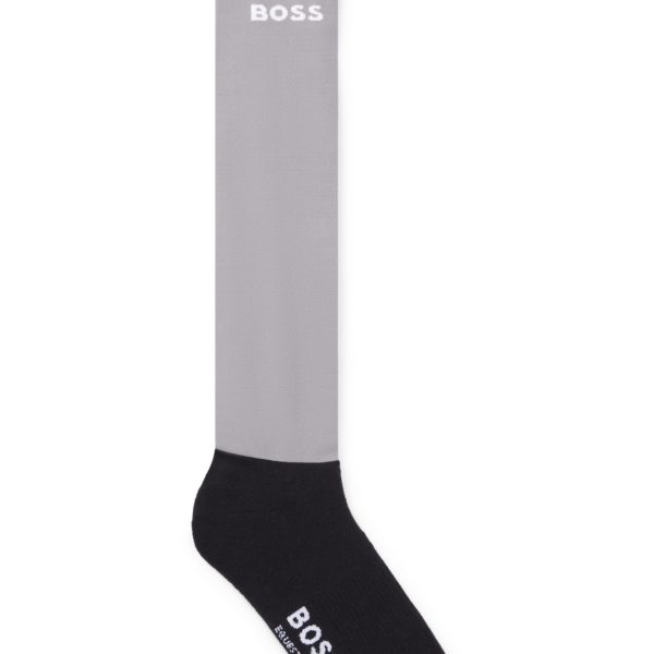 Chaussettes d’équitation à rayures emblématiques et logo – Hugo Boss