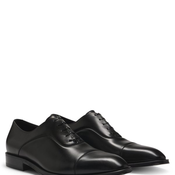 Chaussures Oxford en cuir lisse à bout droit – Hugo Boss