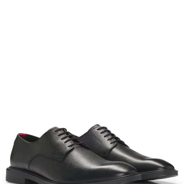 Chaussures derby en cuir grainé – Hugo Boss