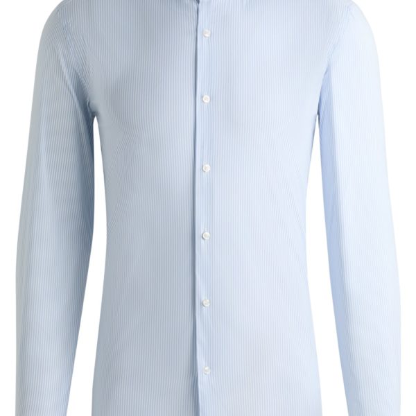 Chemise Slim en coton mélangé facile à repasser – Hugo Boss