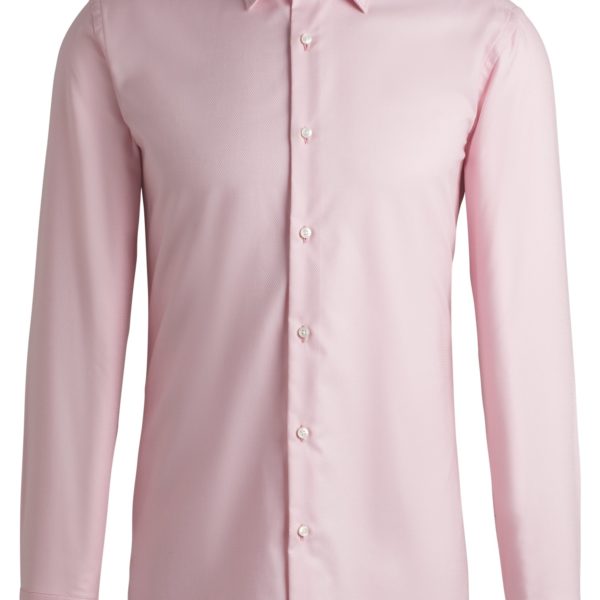 Chemise Slim en coton stretch structuré facile à repasser – Hugo Boss