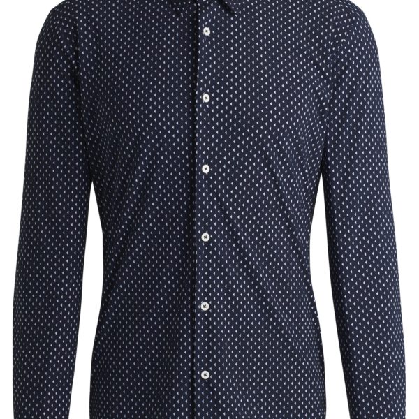 Chemise Slim en tissu stretch performant à imprimé géométrique – Hugo Boss