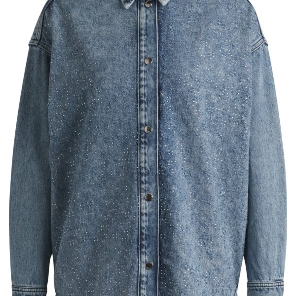 Chemisier en jean orné de strass – Hugo Boss