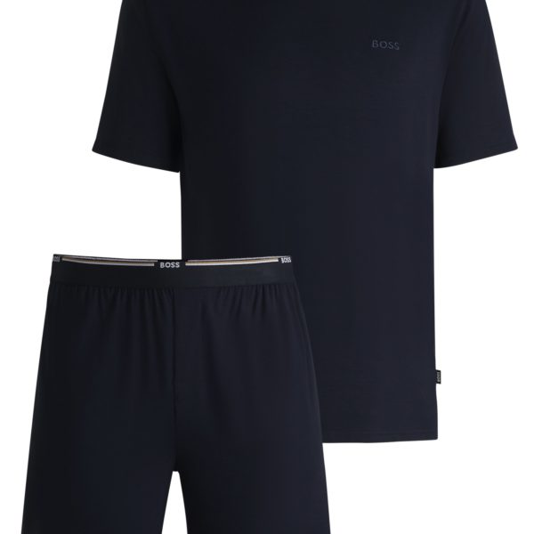 Ensemble pyjama short en jersey avec logo brodé – Hugo Boss
