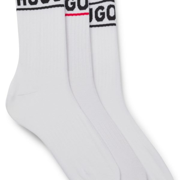 Lot de trois paires de chaussettes à logo – Hugo Boss