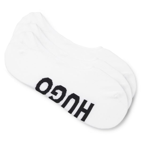Lot de trois paires de chaussettes invisibles à grands logos – Hugo Boss