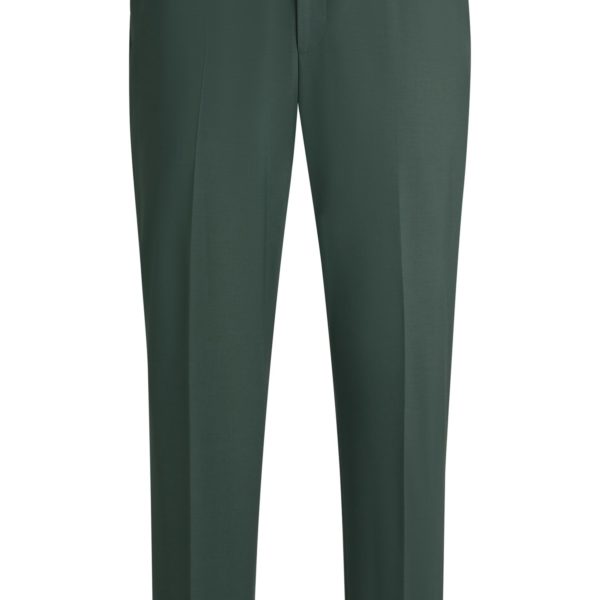 Pantalon Slim en popeline de laine mélangée – Hugo Boss
