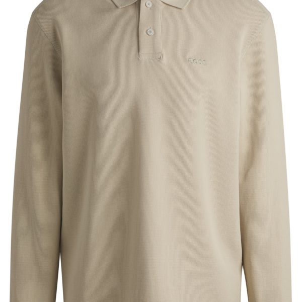 Polo en coton stretch mélangé à la structure gaufrée – Hugo Boss