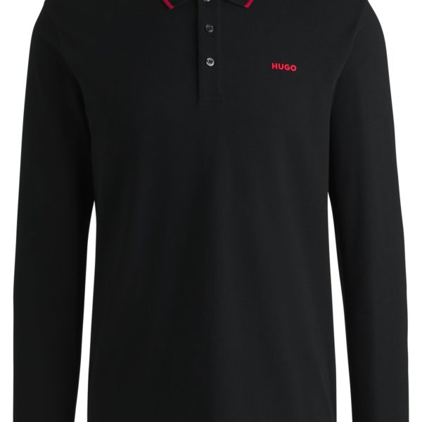 Polo en piqué de coton avec logo – Hugo Boss