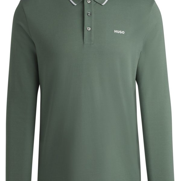 Polo en piqué de coton avec logo – Hugo Boss